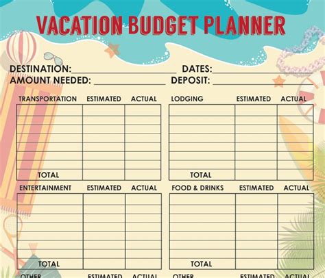 Vacation budget template. Things To Know About Vacation budget template. 